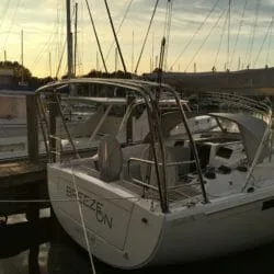 Hanse 415 davit solar arch