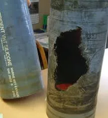 muskrat damaged exhaust