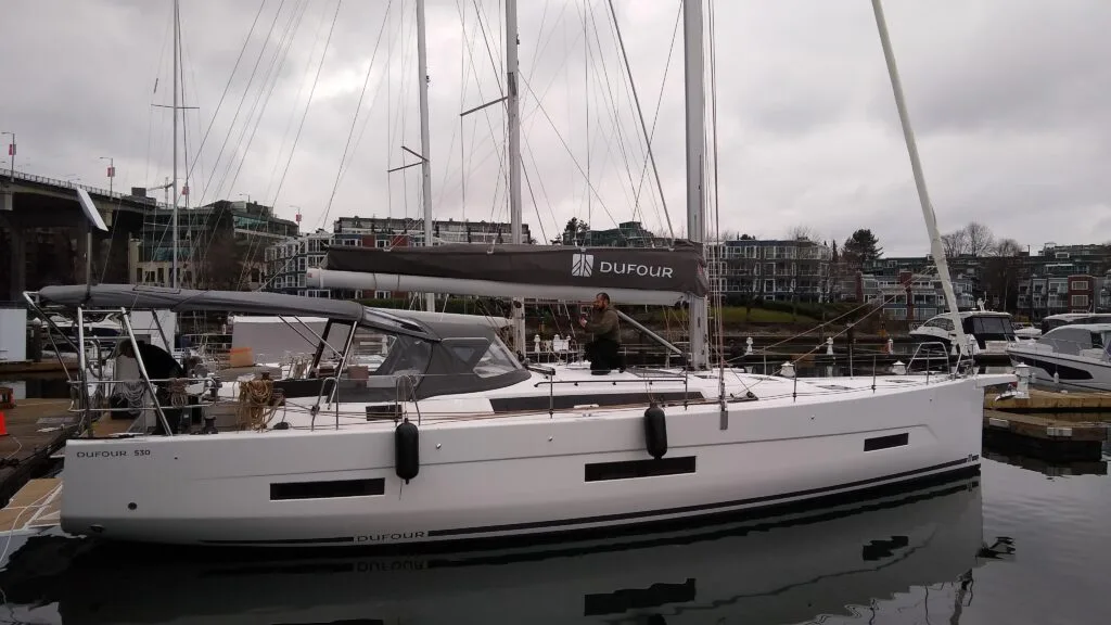 Dufour 530 Davit Solar Arch by Klacko