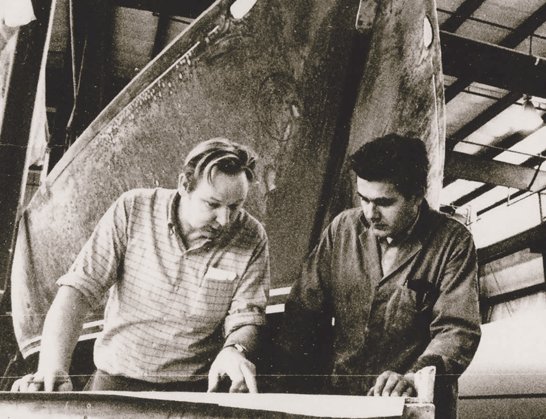 Martin Klacko in the original workshop