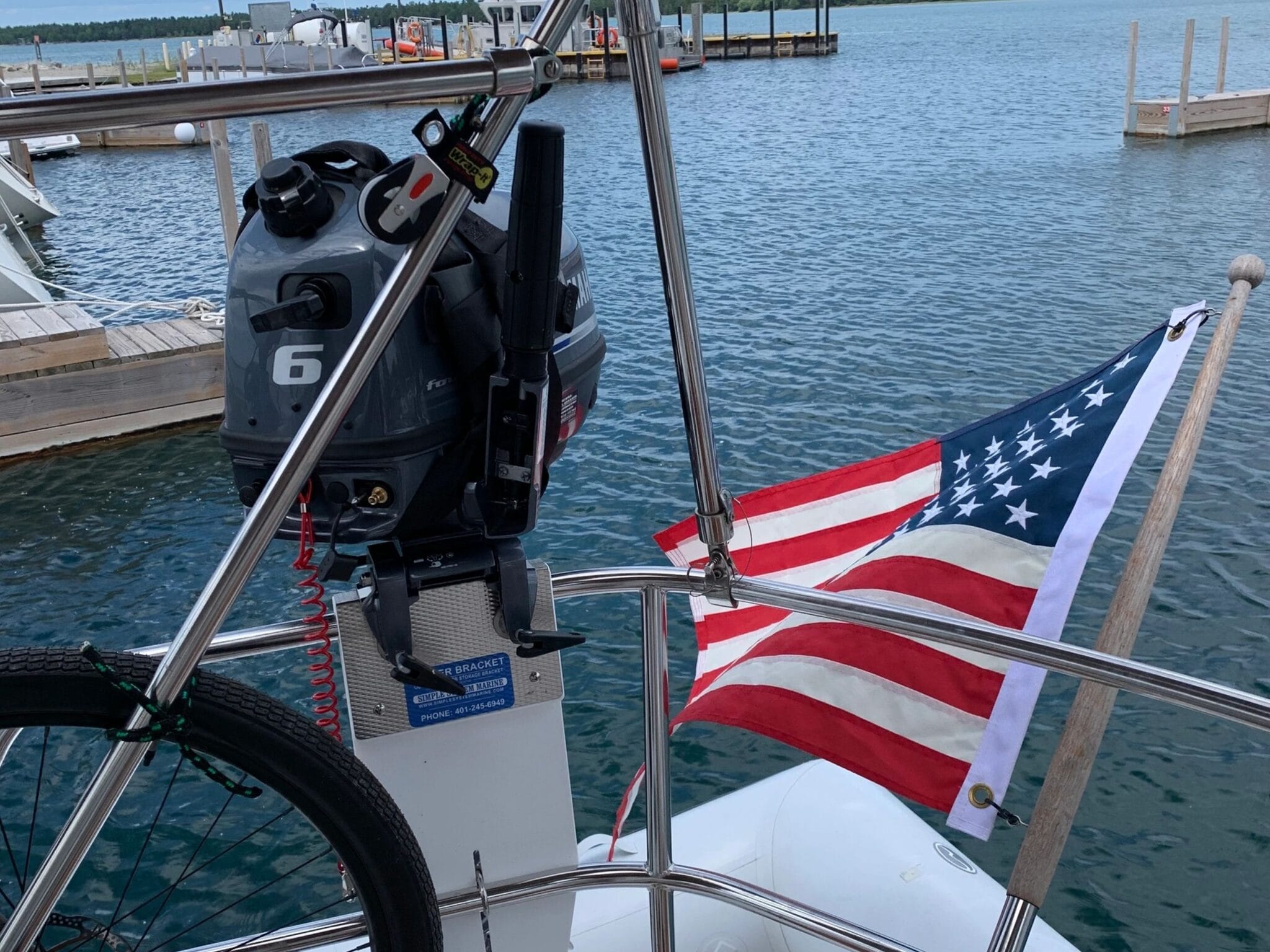 Simple System Marine 1-inch Rail Motor Bracket