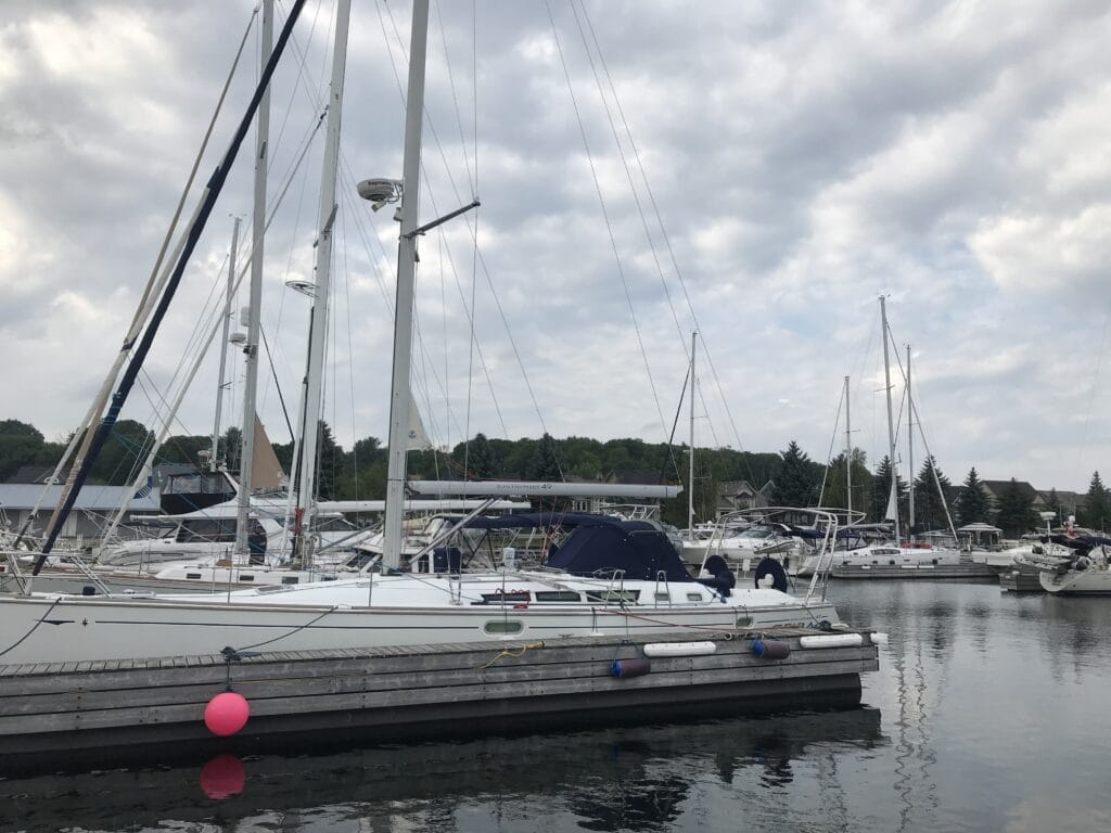 Jeanneau 49i Davit Solar Arch Klacko Marine